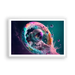 Poster în ramă albă - Poarta stelară  - 91x61 cm