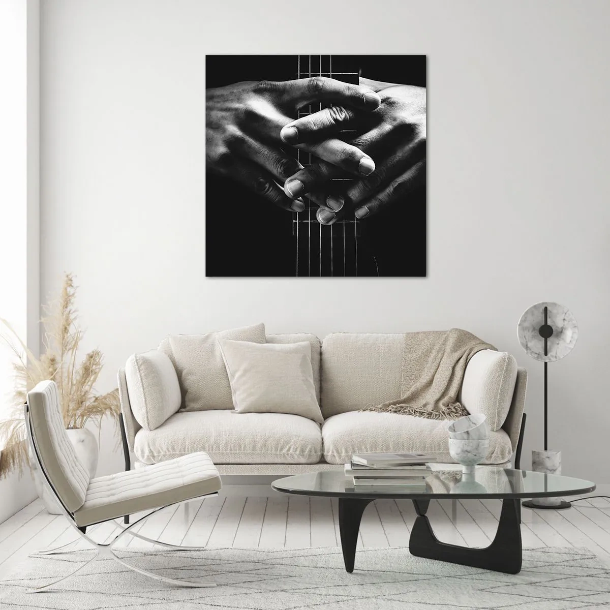 Tablou pe sticlă - Rugăciunea artistului - 40x40 cm