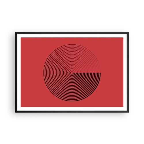 Poster în ramă neagră - Mișcare circulară - 100x70 cm