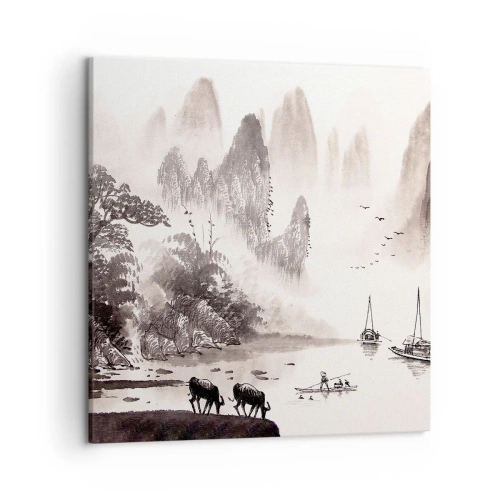 Tablou pe pânză - Viața exotică de zi cu zi a Estului - 50x50 cm