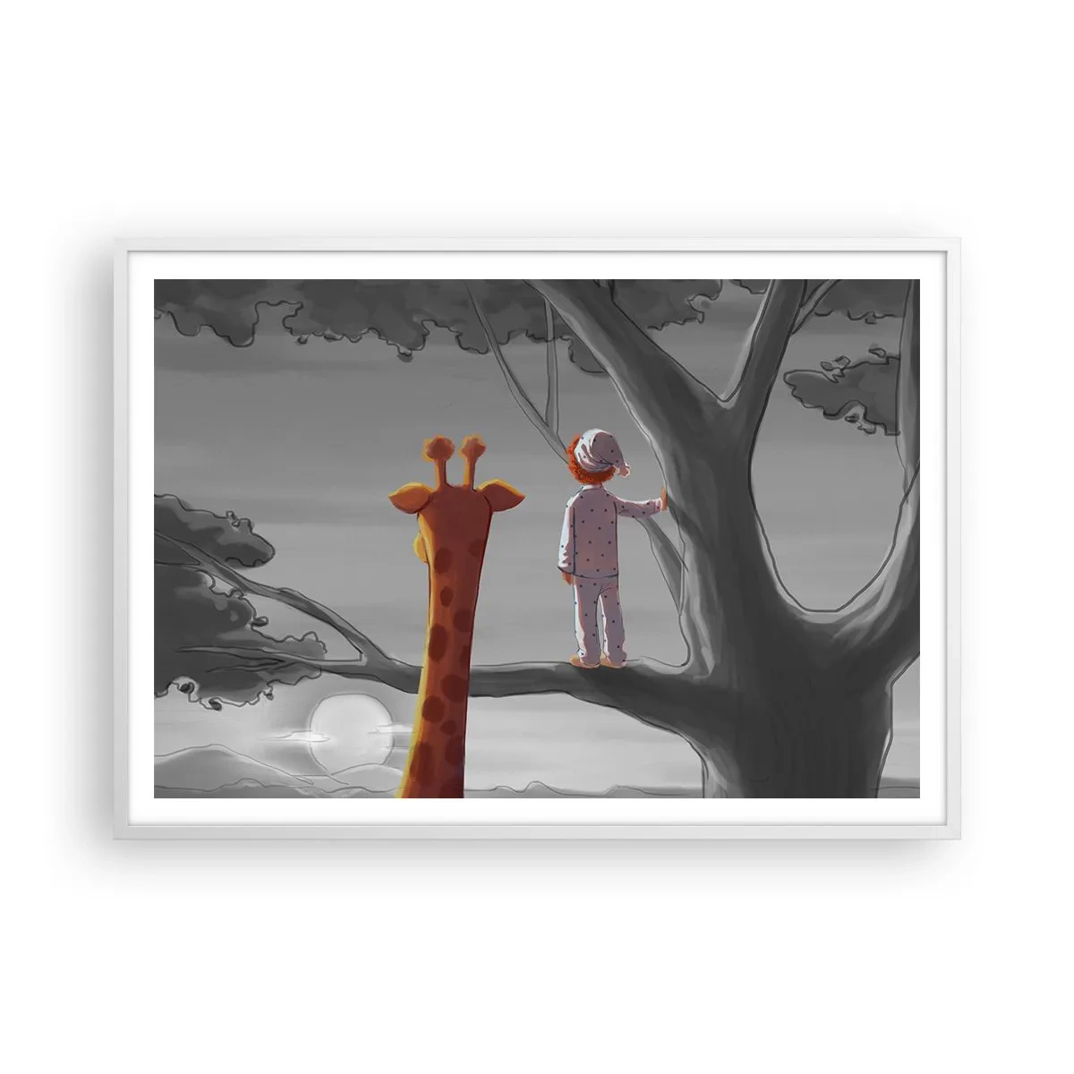 Poster în ramă albă - Acest lucru se întâmplă cu adevărat - 100x70 cm