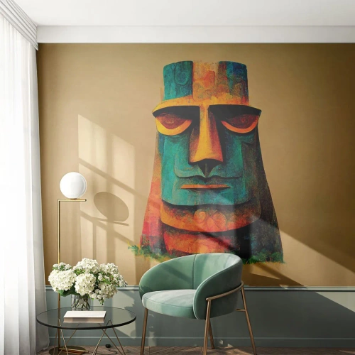 Tapet Premium Canvas - Statuie, dar simpatică - Statuie, Sculptură, Bucată - 100x70 cm