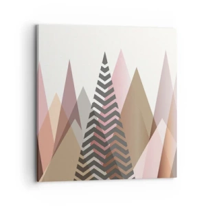 Tablou pe pânză - Construcție piramidală - 70x70 cm