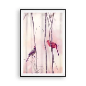 Poster în ramă neagră - O poveste din Pădurea Roz - 61x91 cm