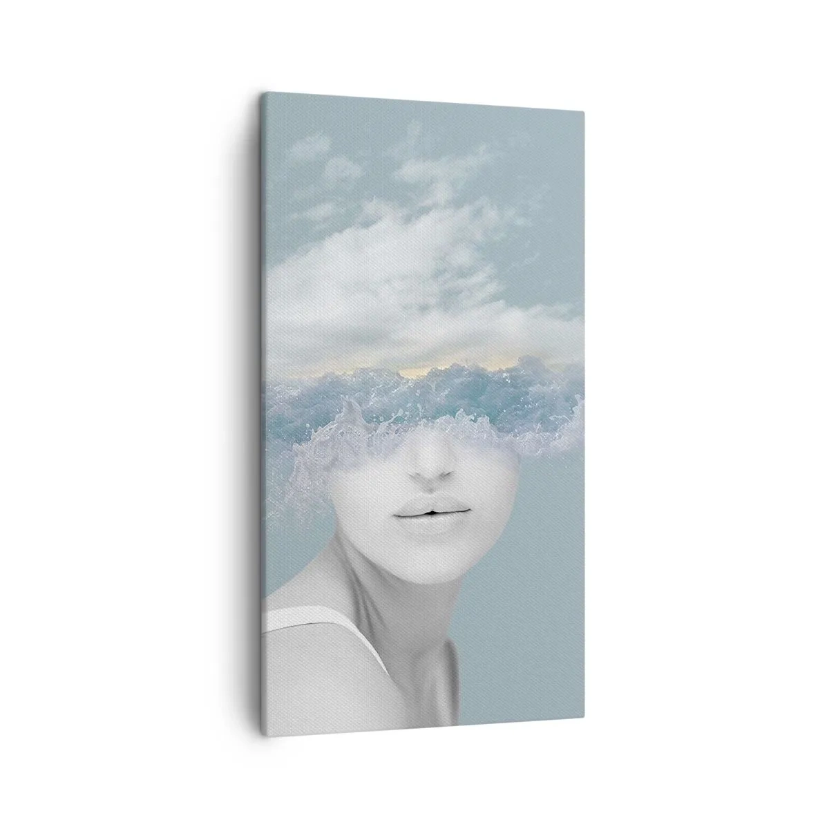 Tablou pe pânză - Cu capul în nori - 45x80 cm