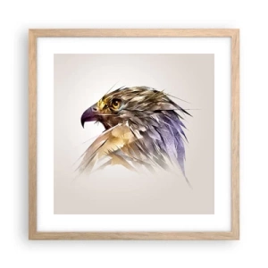 Poster în ramă de stejar deschis - Portretul unui războinic - 40x40 cm