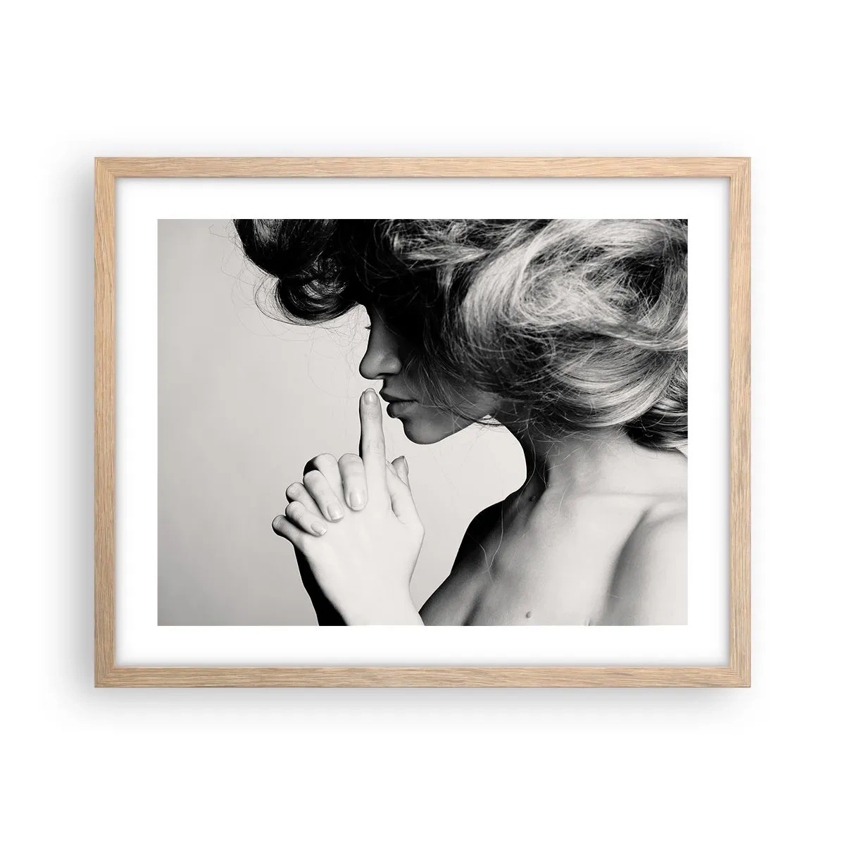 Poster în ramă de stejar deschis - Ascultă-te pe tine însuți - 50x40 cm