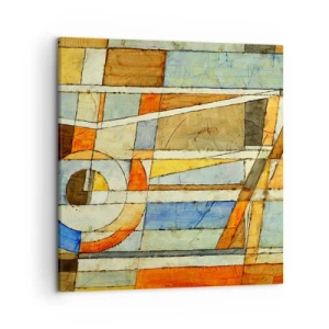 Tablou pe pânză - Cubismul în construcție - 50x50 cm