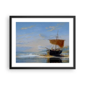 Poster în ramă neagră - Apă, pământ, aer - 50x40 cm