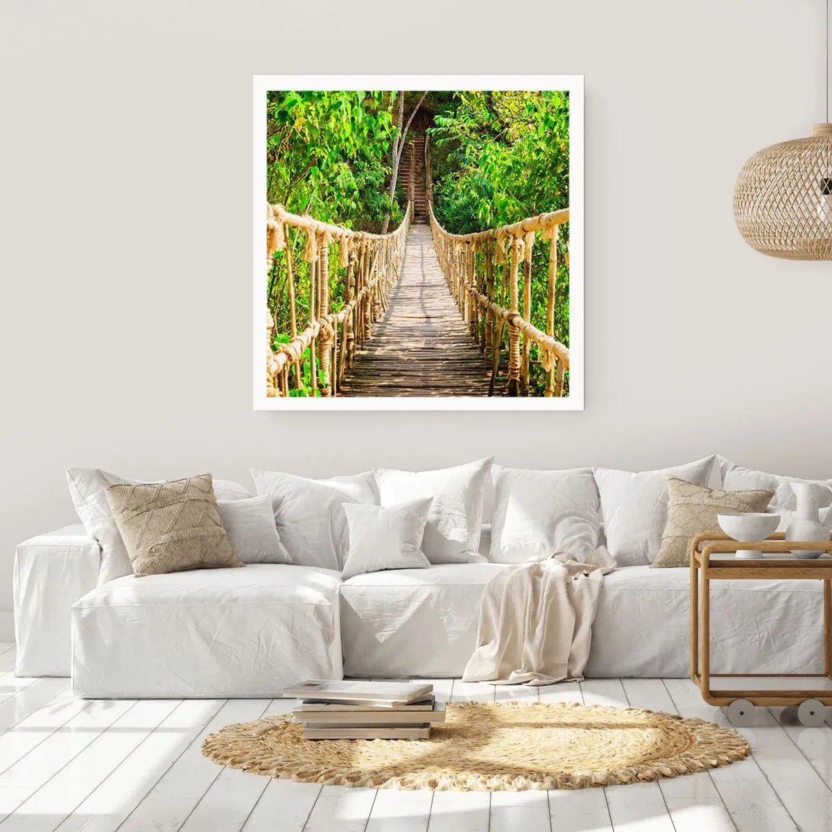 Poster - Suspendat în verde - 30x30 cm