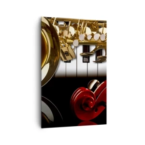 Tablou pe pânză - Tablă, lemn și fildeș - 80x120 cm