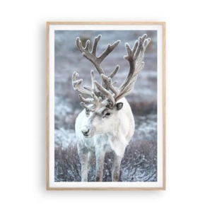 Poster în ramă de stejar deschis - Portret la soare - 70x100 cm