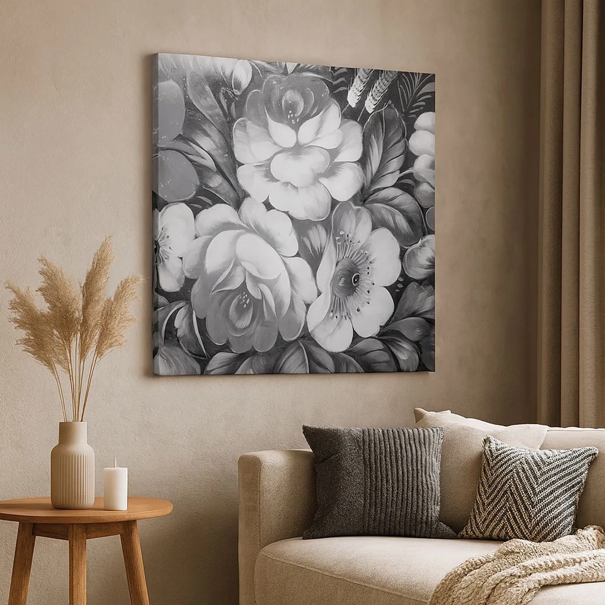 Tablou pe pânză - Frumoase chiar și în gri - 30x30 cm