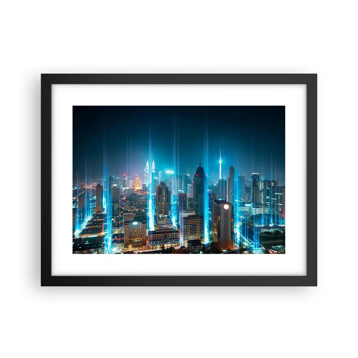 Poster în ramă neagră - Prin Berlin spre cer - 40x30 cm
