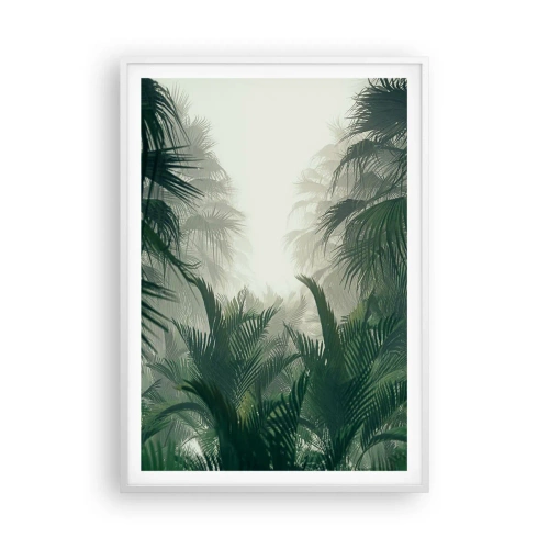 Poster în ramă albă - Mister tropical - 70x100 cm
