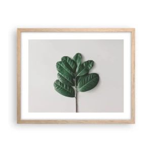 Poster în ramă de stejar deschis - Desenul naturii însăși - 50x40 cm