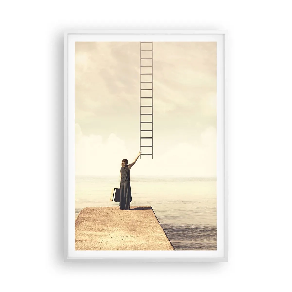 Poster în ramă albă - O călătorie conceptuală - 70x100 cm