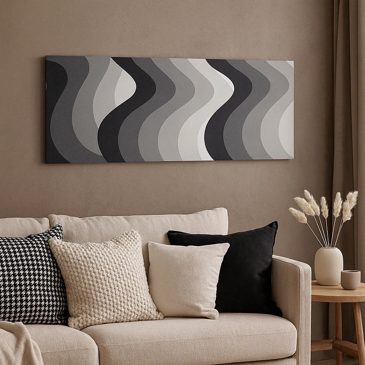 Tablou pe pânză - Val după val - 30x30 cm