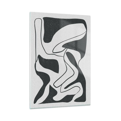 Tablou pe sticlă - Distracție abstractă în labirint - 50x70 cm