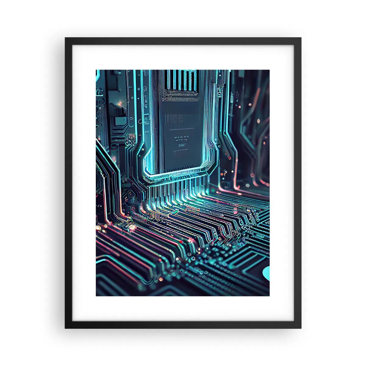 Poster în ramă neagră - Iată la ce mă gândesc... - 40x50 cm