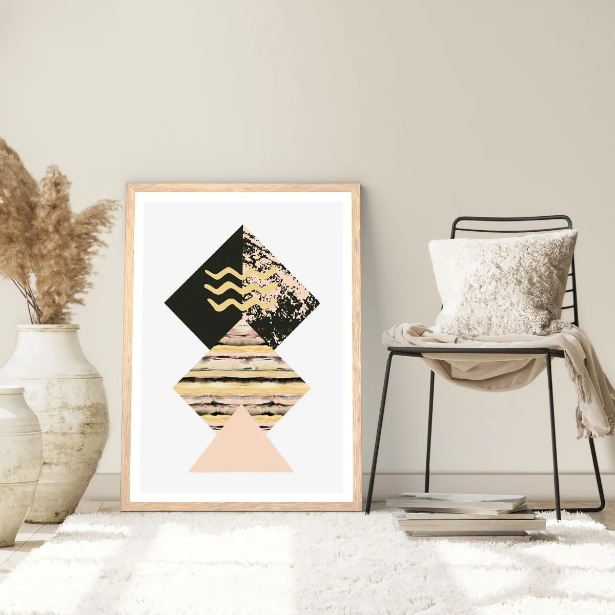 Poster în ramă de stejar deschis - Aparent simplu - 40x50 cm