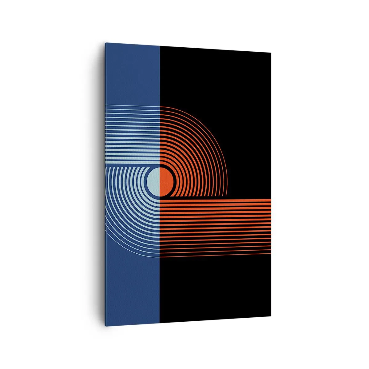 Tablou pe pânză - Într-o îmbrăţişare geometrică - 80x120 cm