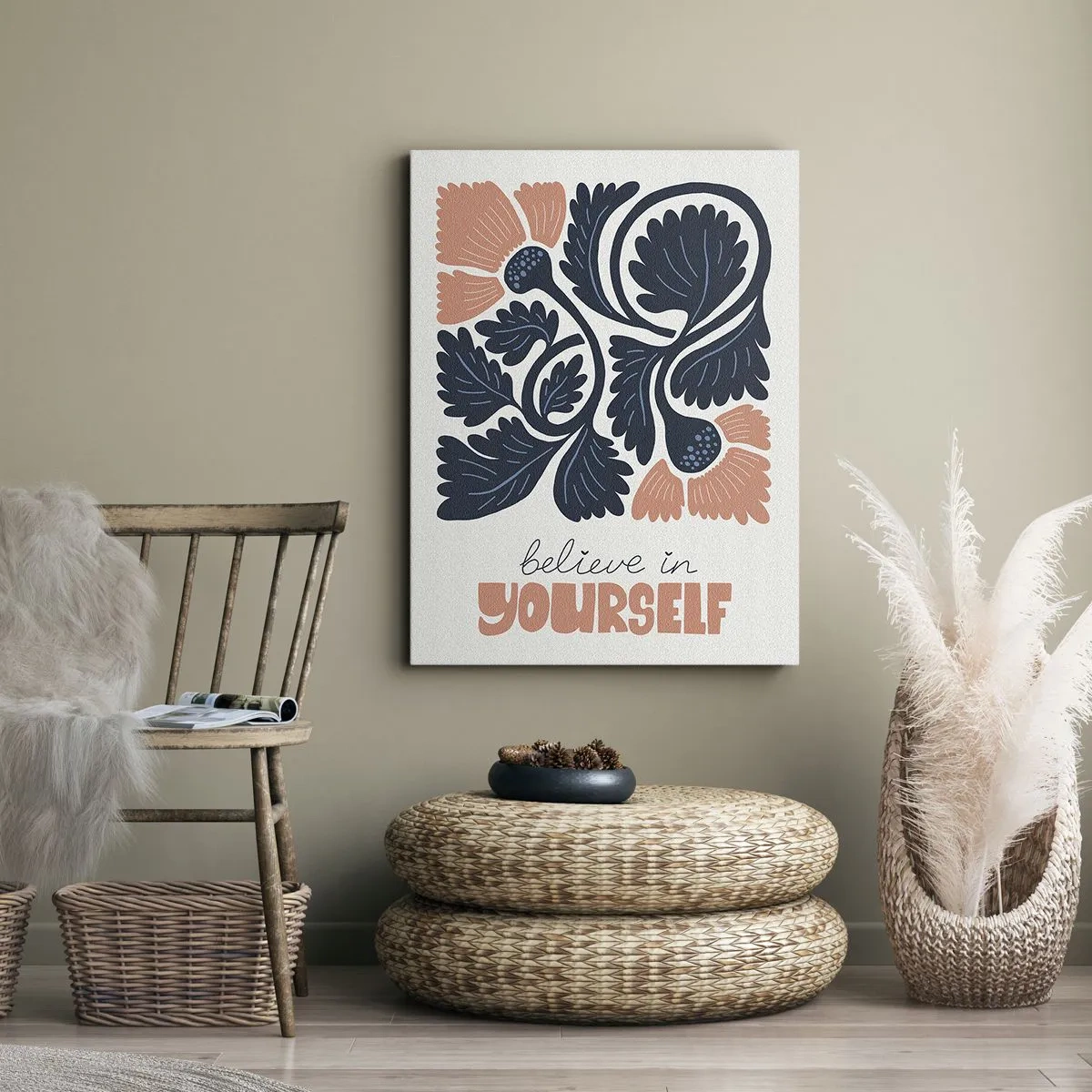 Tablou pe pânză - Și tu înflorești - 45x80 cm