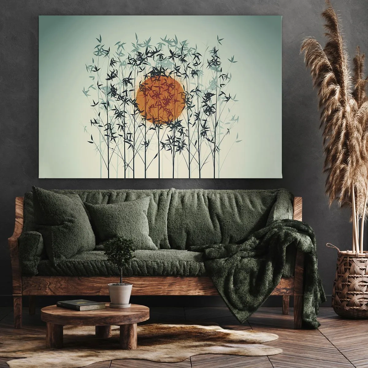 Tablou pe pânză - Soarele japonez - 70x50 cm
