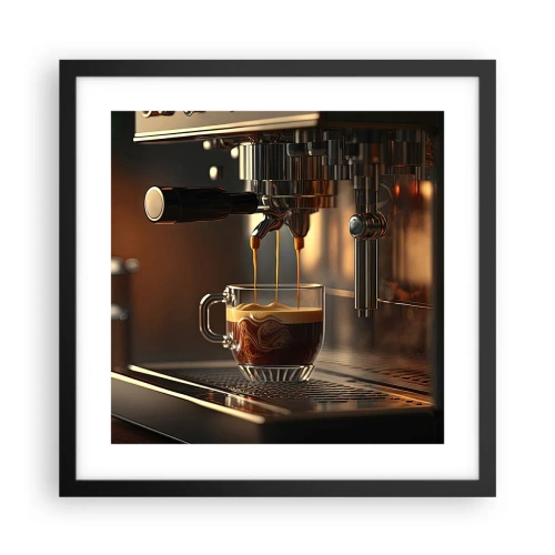 Poster în ramă neagră - Băutură senzuală - 40x40 cm