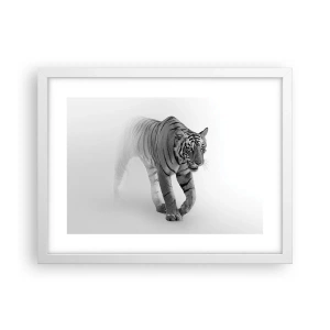 Poster în ramă albă - De veghe în ceață - 40x30 cm