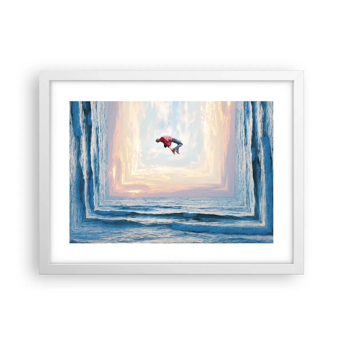 Poster în ramă albă - Spre o altă dimensiune - 40x30 cm