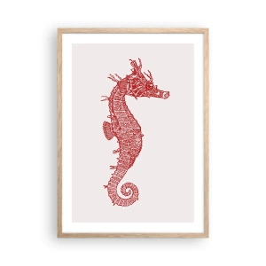 Poster în ramă de stejar deschis - Creatură complexă - 50x70 cm