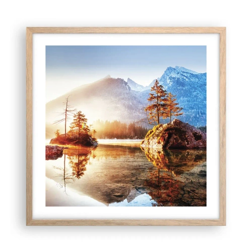 Poster în ramă de stejar deschis - Natura într-o nouă lumină - 50x50 cm