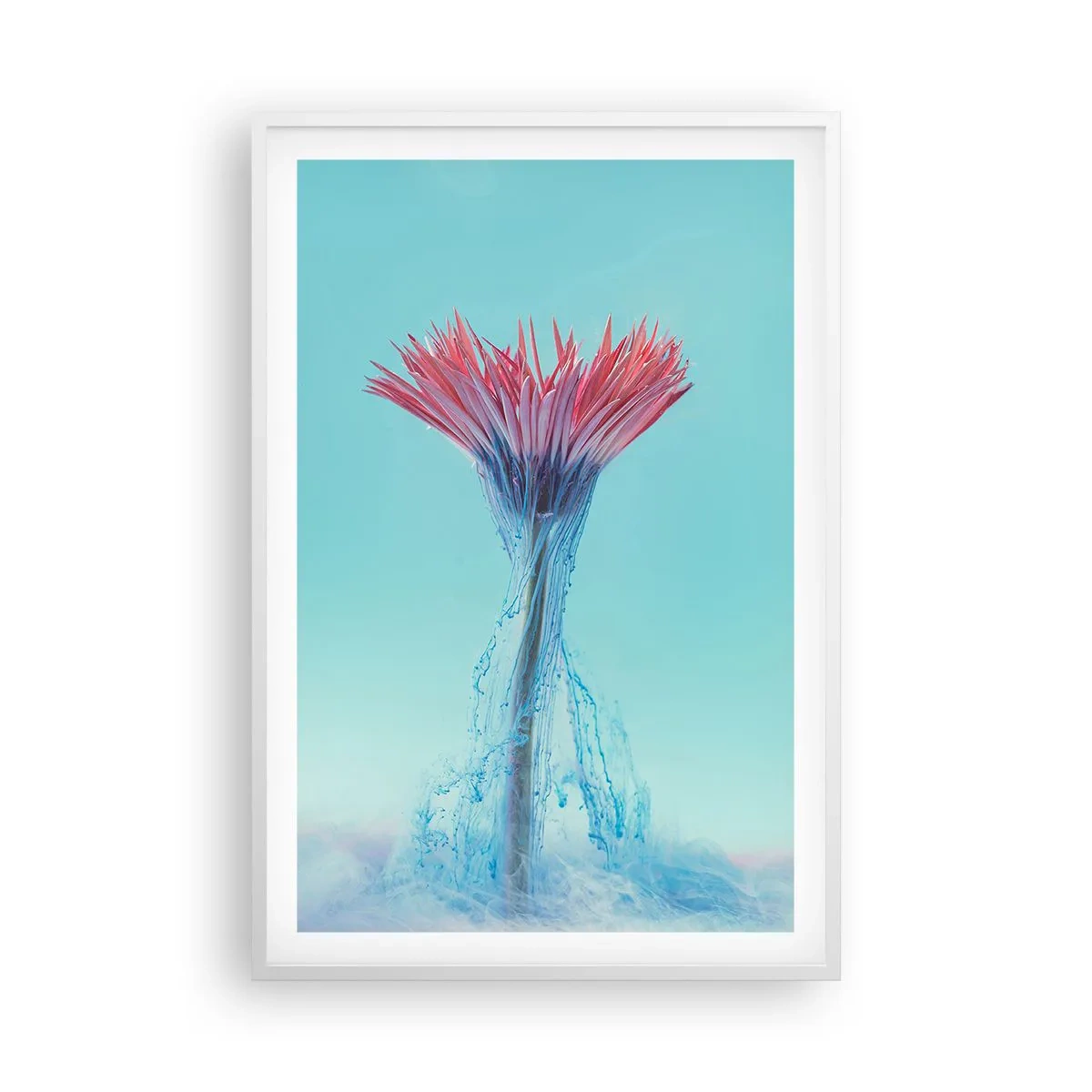 Poster în ramă albă - Într-o unduire revigorantă - 61x91 cm