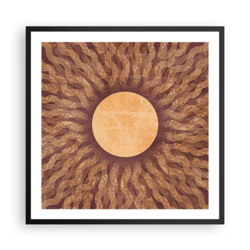 Poster în ramă neagră - Icoana soarelui - 60x60 cm