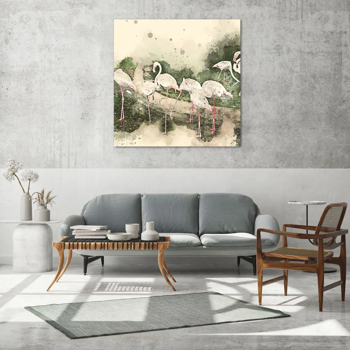 Tablou pe sticlă - Un vis exotic - 50x50 cm