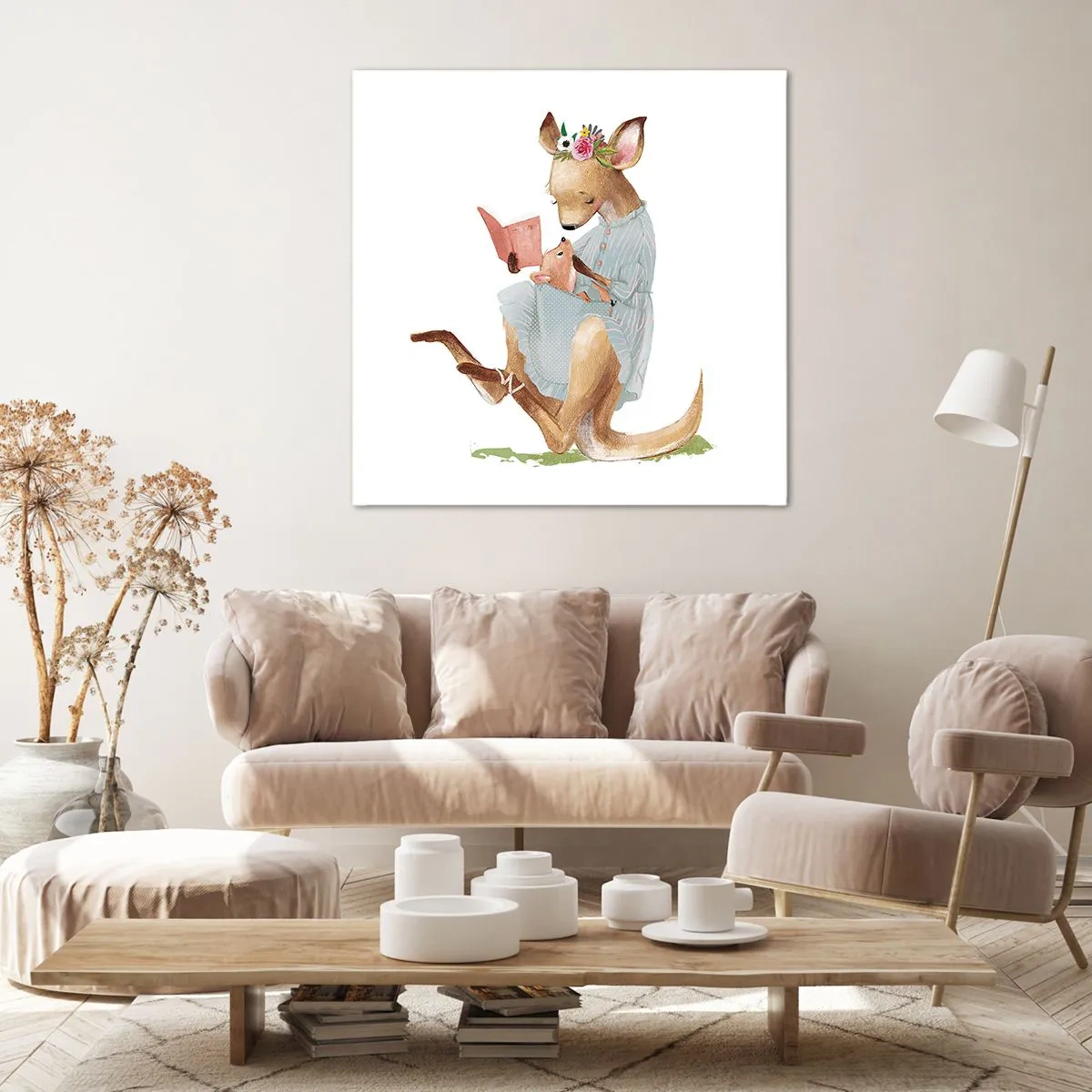 Tablou pe pânză - Citește-mi, mamă - 50x50 cm