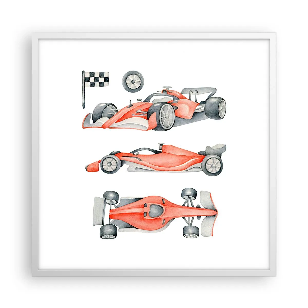 Poster în ramă albă - Prindeți visul - 60x60 cm