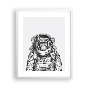 Poster în ramă albă - Evoluție alternativă - 40x50 cm