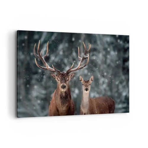 Tablou pe pânză - Stăpânul pădurii și soția sa - 120x80 cm