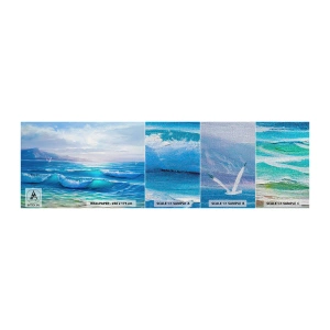 Mostră tapet Premium Canvas - Oferă alinare - Abstracția, Mare, Grafică - 100x30 cm