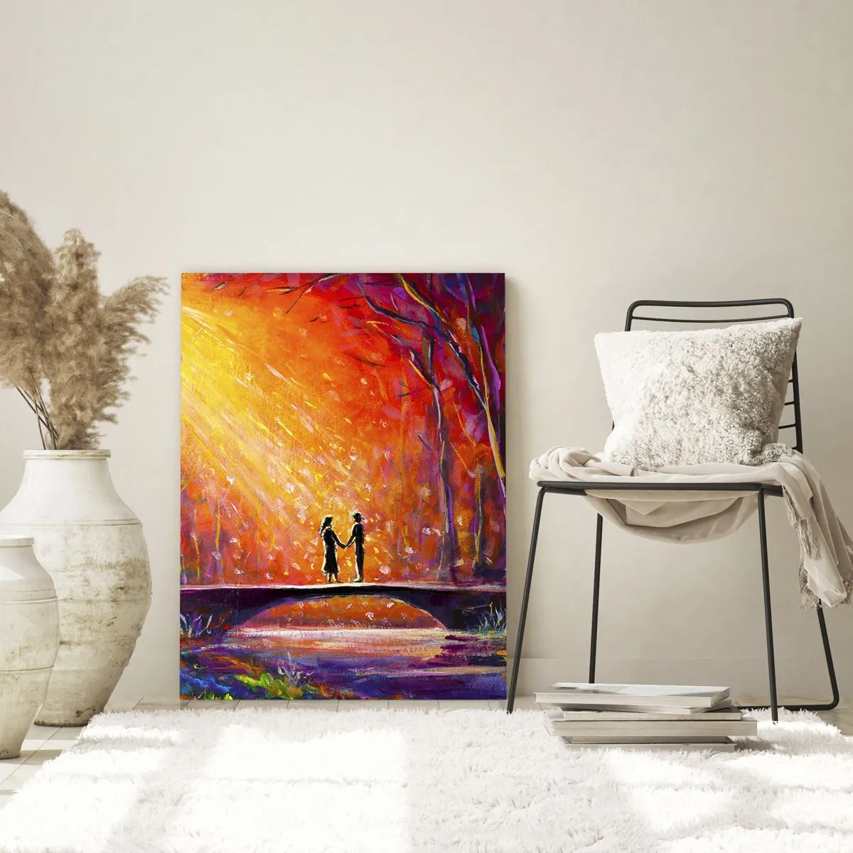 Tablou pe sticlă - Și cerul îi iubește - 70x100 cm