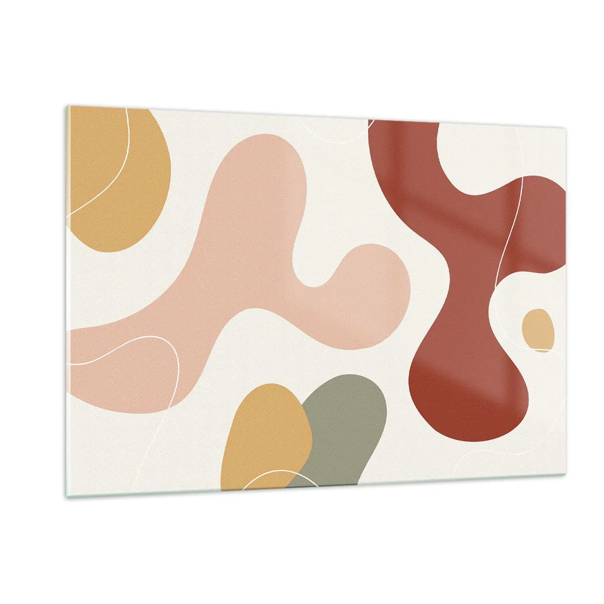 Tablou pe sticlă - Pete colorate? - 120x80 cm