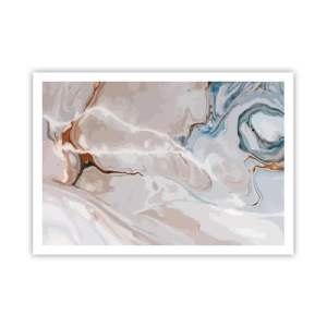 Poster - Meandre albastre sub alb - 100x70 cm