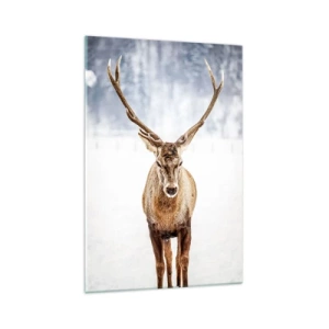 Tablou pe sticlă - Direct din ceața de zăpadă - 70x100 cm