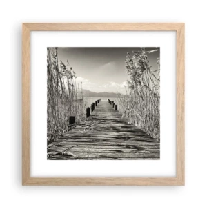 Poster în ramă de stejar deschis - În intimitatea ierburilor - 30x30 cm