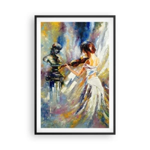 Poster în ramă neagră - Revigorați de sentimente - 61x91 cm