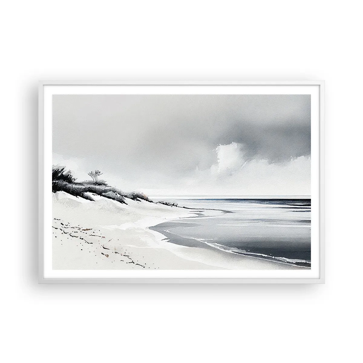 Poster în ramă albă - Întotdeauna împreună - 100x70 cm