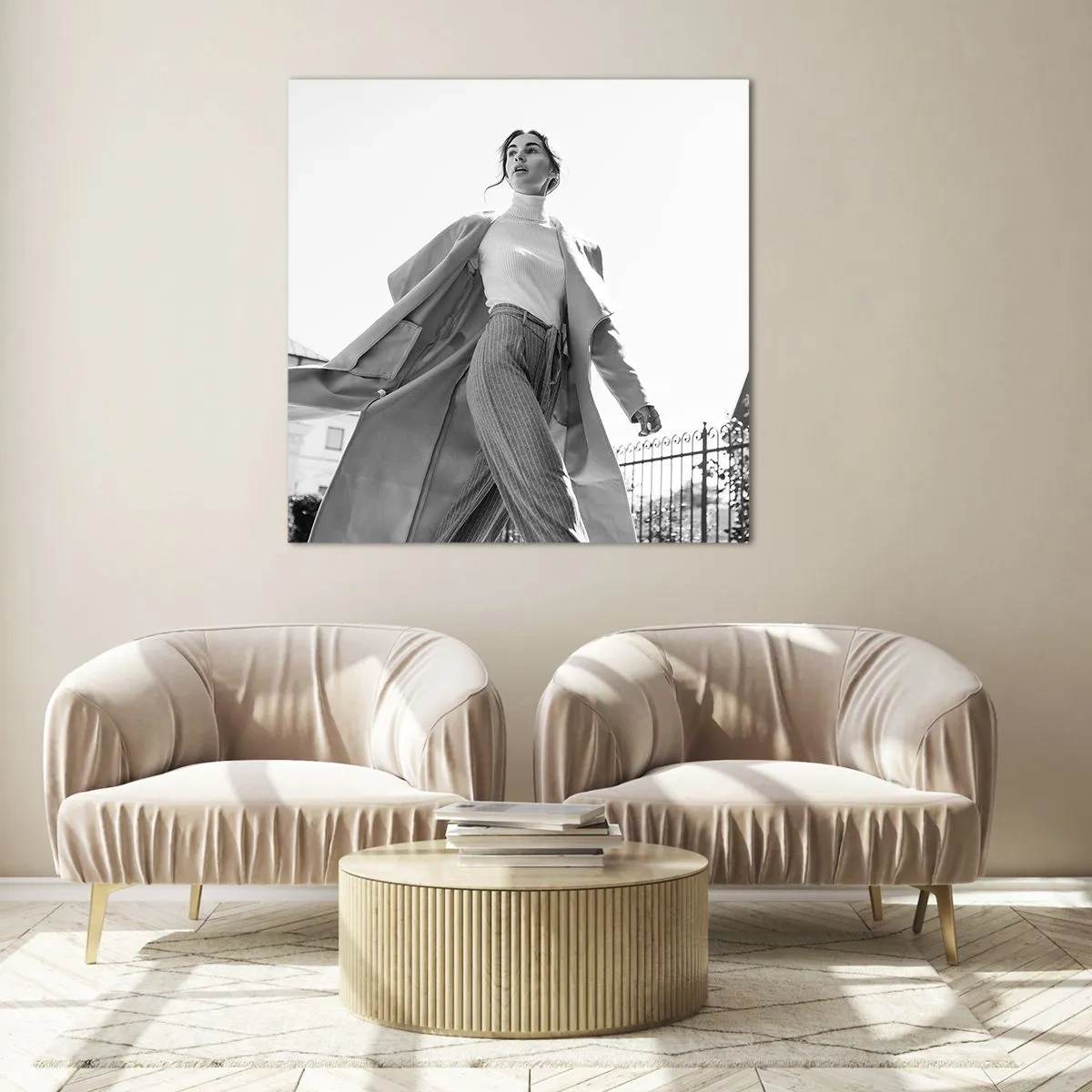 Tablou pe sticlă - Vii cu mine? - 30x30 cm