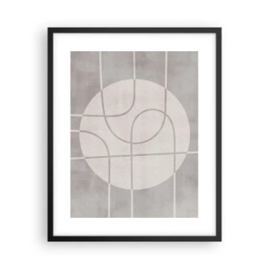 Poster în ramă neagră - Circular și drept înainte - 40x50 cm